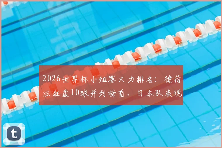 2026世界杯小组赛火力排名:德荷法狂轰10球并列榜首,日本队表现成最大惊喜